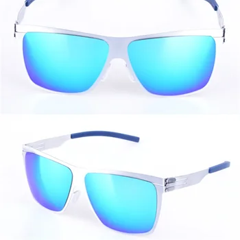 Pilot sürüş gözlükleri Kare güneş gözlüğü erkekler Vintage polarize Anıt UV alaşım gözlük güneş gözlüğü kadın vidasız ışık tasarımı 5