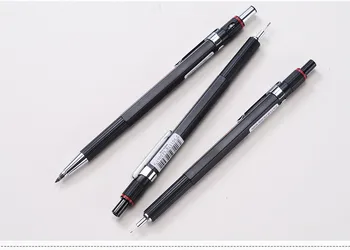 Rotring 300 Mekanik Kurşun Kalemler 0.5/0.7/2.0 mm siyah Metal tutucu Mecanical kalem okul malzemeleri Tasarım çizim Kalemleri