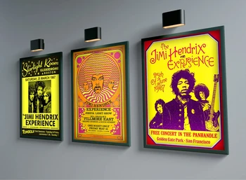 Jimi Hendrix Poster Estetik Rock Müzik Albümü Bant Tuval Boyama Komik Retro Duvar Sanatı Kahve Ev Dekorasyon Bar Odası Dekor