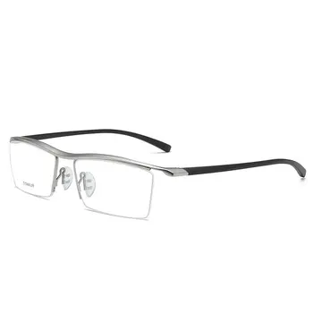 Spor Yarım Çerçeve Fotokromik Gri okuma gözlüğü Erkekler Anti-Mavi Işın Büyütme Gözlük Ultralight Diyoptri Gözlük 1.0-6 1