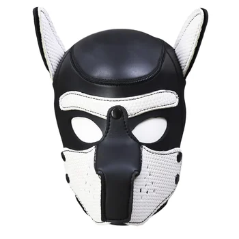 Mens Womens Köpek Kauçuk Maske Masquerade Ball Kostüm Sahne Aksesuarları Yetişkin Oyuncak Rol Oynamak Karnaval Cadılar Bayramı fantezi parti elbisesi