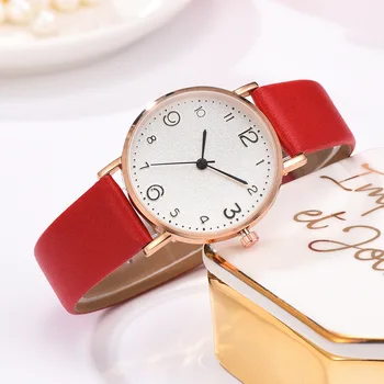 Iş Kadın Saatler Lüks PU Kemer İzle Kadınlar için Kuvars Saat Bayanlar İzle kadın Moda Kol Saati Reloj Mujer Montre 0