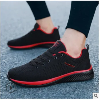 Erkekler için spor Ayakkabı Sneakers Siyah Casual Kadın Örgü Nefes Koşu Yürüyüş Spor 1