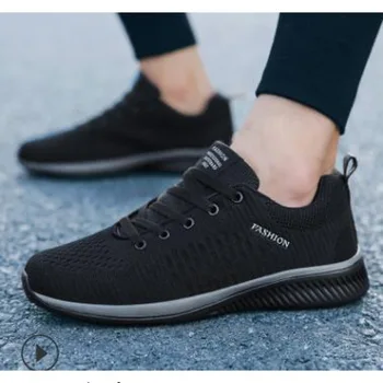 Erkekler için spor Ayakkabı Sneakers Siyah Casual Kadın Örgü Nefes Koşu Yürüyüş Spor 2