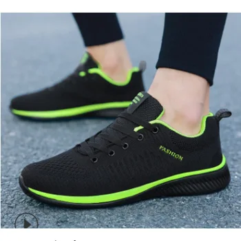 Erkekler için spor Ayakkabı Sneakers Siyah Casual Kadın Örgü Nefes Koşu Yürüyüş Spor 5