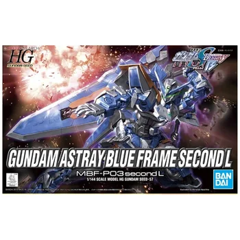 Bandai Hakiki Gundam model seti Anime Figürü HG 1/144 Astray Mavi Çerçeve İkinci L Gunpla Anime aksiyon figürü oyuncakları Çocuklar için