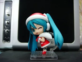 10cm Hatsune Miku Kawaii Anime Aksiyon Figürü PVC oyuncak Koleksiyonu rakamlar arkadaşlar için hediyeler Noel