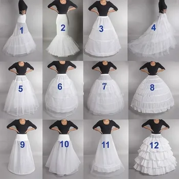 Yeni Düğün Aksesuarları 3 Yüzük Petticoat düğün elbisesi Lace Up Elastik Bant Ayarlanabilir 12 Stilleri Mevcut 0