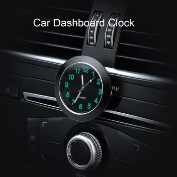 Sıcak 43mm Araba Saat Araba Aydınlık Otomatik Ölçer Hava Firar Kuvars Saat klip ile Otomatik hava çıkış İzle Araba styling 0