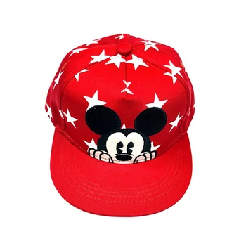 Disney Mickey Mouse Karikatür pamuklu beyzbol şapkası Bahar Sonbahar Sevimli Bebek Kız Erkek çocuk Çocuk güneş şapkaları Hip Hop Snapback Şapka