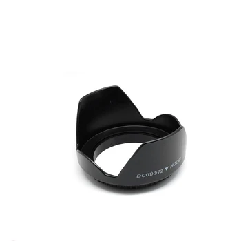72mm Lotus Yaprağı Şeklinde Siyah Lens Hood, ABS Plastik Malzeme, Yaygın Olarak Kullanılan Fotoğraf Aksesuarları SLR Kameralar için 0