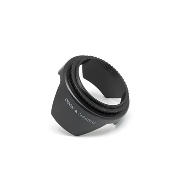 72mm Lotus Yaprağı Şeklinde Siyah Lens Hood, ABS Plastik Malzeme, Yaygın Olarak Kullanılan Fotoğraf Aksesuarları SLR Kameralar için 2