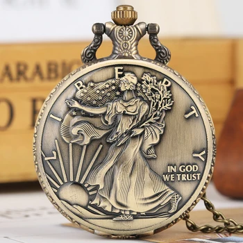 Kuvars Cep Saati özgürlük heykeli hatıra parası 1 oz Ince Gümüş Bir Dolar Paraları Koleksiyon Amerika Birleşik Devletleri