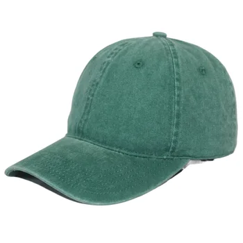 Unisex Düz Renk beyzbol şapkası Yıkanmış Boyalı Pamuk Baba Şapka Ayarlanabilir Rahat Snapback Kap Kavisli Fatura Koyu Yeşil Mor Siyah