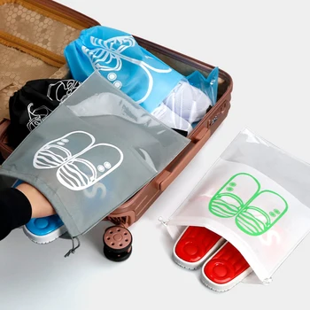 5 adet Su Geçirmez ayakkabı Saklama Çantası Seyahat Taşınabilir İpli Ayakkabı saklama Çantası Giyim Ayakkabı Sınıflandırılmış Çanta Klozet Organizatör 0