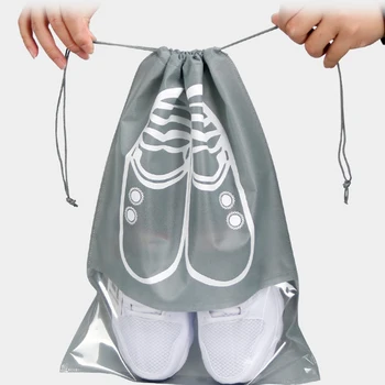5 adet Su Geçirmez ayakkabı Saklama Çantası Seyahat Taşınabilir İpli Ayakkabı saklama Çantası Giyim Ayakkabı Sınıflandırılmış Çanta Klozet Organizatör 2