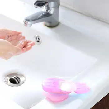 Basit El yıkama Banyo Sac Sabun Kağıt Seyahat Açık Sabun Levha Sabun Çiçek Taşınabilir Sabun Levha Tek Kullanımlık Sabun Kağıt