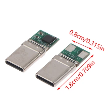 PD / QC Hızlı Şarj 9V 12V 15V 20V PD Yem Modülü PD 2 3.0 DC Tetik kablo USB Tip-C Erkek Fiş QC4 Şarj Konektörü 5
