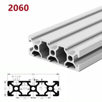 1/2 adet / grup 2020 2040 2060 2080 20100 Alüminyum Profil Ekstrüzyon 100mm-500mm Uzunluk Lineer Ray DIY 3D Yazıcı Tezgah CNC