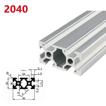1/2 adet / grup 2020 2040 2060 2080 20100 Alüminyum Profil Ekstrüzyon 100mm-500mm Uzunluk Lineer Ray DIY 3D Yazıcı Tezgah CNC 4