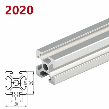 1/2 adet / grup 2020 2040 2060 2080 20100 Alüminyum Profil Ekstrüzyon 100mm-500mm Uzunluk Lineer Ray DIY 3D Yazıcı Tezgah CNC 5