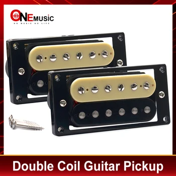 Gitar Pickup Zebra Yüzlü Humbucker Çift Bobin Elektro gitar manyetikleri 50 / 52mm yükleme Çerçeve Gitar Aksesuarları 1
