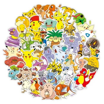 10/30/50 Adet Pokemon Karikatür Çıkartmalar Çocuklar İçin Pikaqiu Japonya Anime Motosiklet Telefonu Kaykay Dizüstü Bagaj Pegatinas Etiket