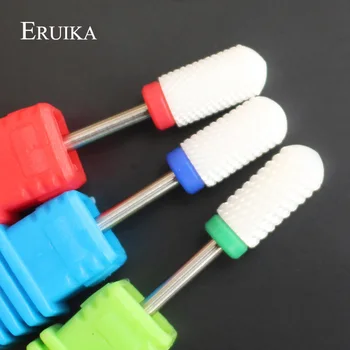 ERUIKA 13 Tipi Seramik Tırnak Matkap Ucu Manikür Makinesi Aksesuarları Döner Elektrikli Tırnak Dosyaları Manikür Kesici Tırnak Sanat Araçları 1
