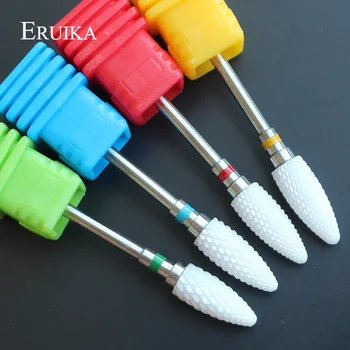 ERUIKA 13 Tipi Seramik Tırnak Matkap Ucu Manikür Makinesi Aksesuarları Döner Elektrikli Tırnak Dosyaları Manikür Kesici Tırnak Sanat Araçları 5