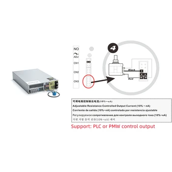 0-300V Ayarlanabilir Güç Kaynağı 300V 0-5V Analog Sinyal PLC PWM Kontrol Çıkış Voltajı veya Akım AÇIK / kapalı 110V 220V 300VDC 0