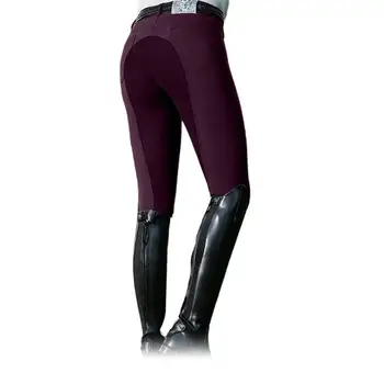 Kadın Moda Sportif Yüksek Bel Elastik Spandex Binicilik Pantolon At Yarışı Sıska Pantolon cepli чтаны 3