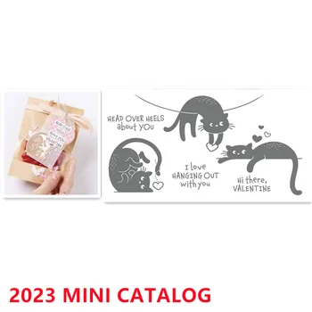 Sevimli Kedi Metal Kesme Ölür ve Silikon Damga DIY Kart Karalama Defteri Günlüğü Dekorasyon Kabartma Şablon El Yapımı Yeni Gelenler 2023