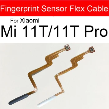 Parmak İzi Sensörü Konektörü Xiaomi Mi 10T 11T Pro Mi 10T 11 Lite M2101K9G Dokunmatik Sensör Güç Düğmesi Parmak İzi Flex Kablo
