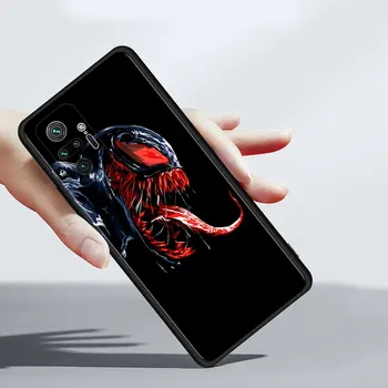 Akıllı telefon Kılıfı Xiaomi Redmi için Not 9s 10 11 8 Pro Artı 7 11t 9t 8t Kapak redmi 9 9a 9c 8 Silikon Coque Marvel film Venom