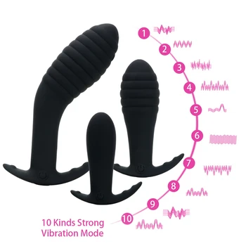 OLO Yapay Penis Vibratör Anal Plug 10 Hız Anüs Pussy Masturbator Prostat Masajı Butt Plug Seks Oyuncakları Kadınlar için Adam Yetişkin Ürünleri