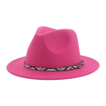 Fedora Şapka Kadın Çocuk Şapka Erkek Kız 52cm 54cm Küçük Panama Kış Şapka Çocuk Katı Haki Bant Rahat Sevimli Resmi Chapeau Femme 1