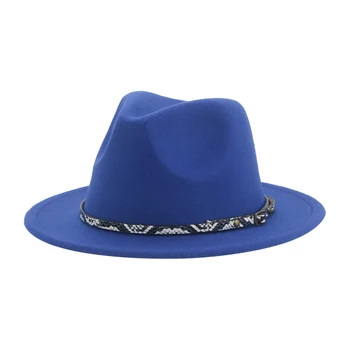 Fedora Şapka Kadın Çocuk Şapka Erkek Kız 52cm 54cm Küçük Panama Kış Şapka Çocuk Katı Haki Bant Rahat Sevimli Resmi Chapeau Femme 5