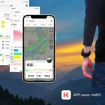 Sunroad 2022 GPS erkek spor saat akıllı saatler Spor İzci Kalp Hızı Altimetre Pusula 5ATM Su Geçirmez Dijital Kol Saati