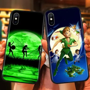 Disney Karikatür Animasyon Peter Pan Tinker Bell iPhone 13 12 11 SE XS XR X 7 8 6 5 mini Artı Pro MAX 2020 telefon kılıfı