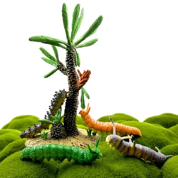 Simülasyon sevimli böcek Solucan heykelcik hayvan Modeli ev dekor minyatür peri bahçe dekorasyon DIY aksesuarları modern heykeli oyuncak