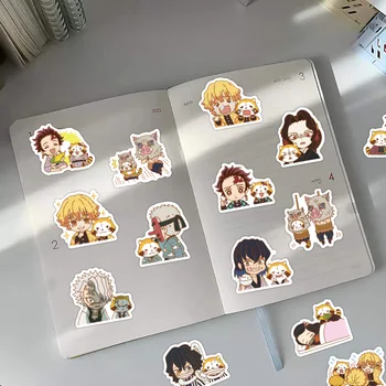 40 Adet Kimetsu Hiçbir Yaiba Manga Çıkartmalar Japon Manga Karakterleri Öğrenci Kırtasiye Su Bardağı telefon kılıfı Sticker Hediye Oyuncak