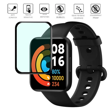 1/2/3 adet Smartwatch Koruyucu Film Xiaomi Redmi için İzle 2 Ekran Koruyucu 5