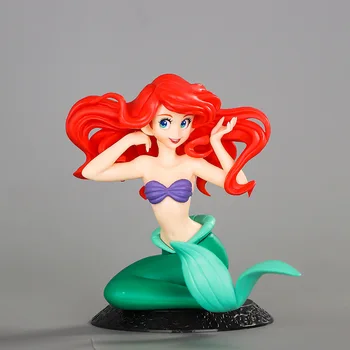 10 cm Anime Disney Prenses Küçük Denizkızı Ariel PVC Aksiyon Figürleri Model Araba Kek Süslemeleri Bebekler Oyuncaklar