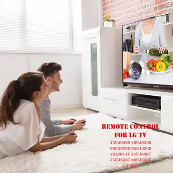 LG TV için Uzaktan Kumanda Değiştirme AKB75095308 Evrensel Uzaktan Kumanda LG TV için 43UJ6309 Netflix ile Siyah Yüksek Kalite 0
