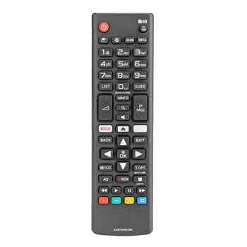 LG TV için Uzaktan Kumanda Değiştirme AKB75095308 Evrensel Uzaktan Kumanda LG TV için 43UJ6309 Netflix ile Siyah Yüksek Kalite 1