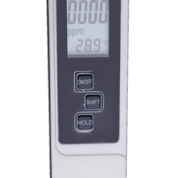 3İn1 Fonksiyonlu Dijital TDS AK Metre LCD TDS ve EC Sıcaklık Test Cihazı 0-5000ppm 9990us / cm TDS İletkenlik Su Sıvı Kalitesi Araçları