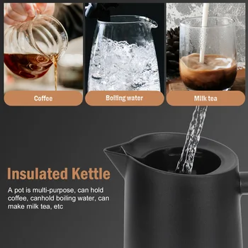 Sıcak Coffeewater termal su ısıtıcısı Teabottle dağıtıcı Içecek taşınabilir kapaklar termos sürahi Para büyük Cafe tutma şişesi