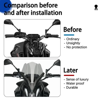Yeni motosiklet Parçaları Cam Ön Cam Ön Ekran Deflectore Yamaha MT - 07 MT07 2021