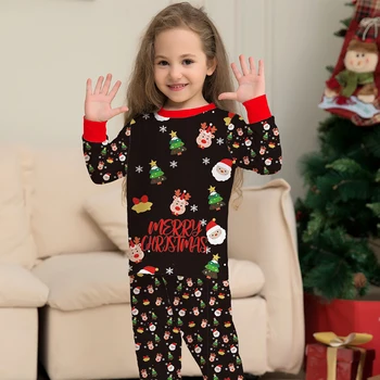 Noel Aile Eşleştirme Pijama Giysileri 2022 Yeni Tam Renkli Noel Yetişkin Baba Anne Çocuk Pijama Seti Bebek Romper Pijama
