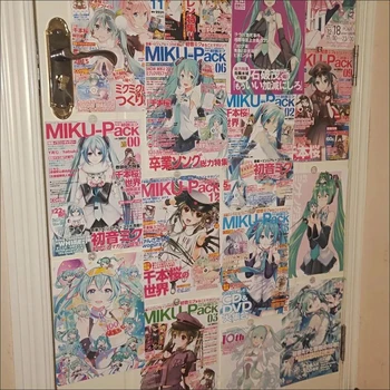 20 levhalar mash up Anime duvar kağıdı Hatsune Miku dergisi posteri odası dekorasyon boyama duvar çıkartmaları duvar kağıdı sticker hediye